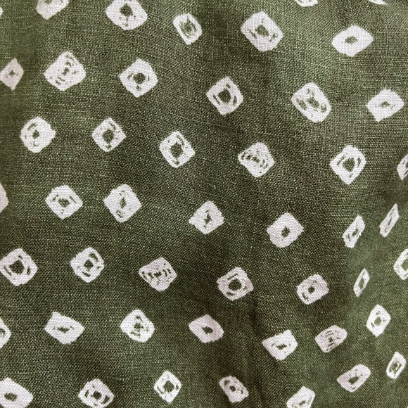 NWT Ralph Lauren Polo block-print tiered linen midi skirt size 2 - Picture 4 of 12